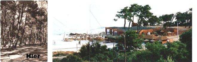 Restaurants et bars sur la plage de Mare e Sole