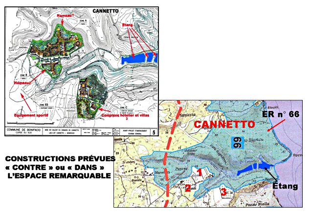 Cartes du PLU de Cannetto