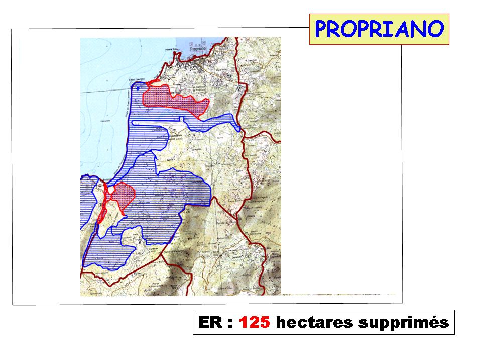 Les E.R. supprimés du PADDUC