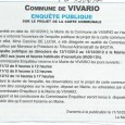 Vivariu. Enquête publique sur le projet de carte communale. Dates : du 12 novembre 2012 au 13 décembre 2012.  