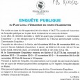 Oletta. Enquête publique relative au plan local d’urbanisme en cours d’élaboration Dates :  Mercredi 24 octobre, 31 octobre, 7 novembre, 14 novembre, 28 novembre 2012