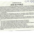 Alata. Modification du PLU. Du 17 décembre au 16 janvier 2013.                    