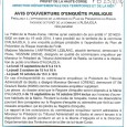 Algaghjola. Plan de prévention du risque incendie. Du 15 septembre au 16 octobre 2014.  