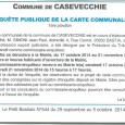 E Casevechje. Projet de carte communale. Du 17 octobre au 21 novembre 2014.  