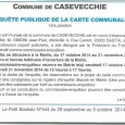 E Casevechje. Projet de carte communale. Du 17 octobre au 21 novembre 2014.  