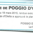 U Poghju d’Oletta. Approbation PZA. Le 11 mai 2015.