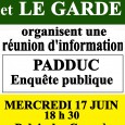 U LEVANTE et Le GARDE organisent à AIACCIU/AJACCIO,  une réunion d’information sur les problèmes actuels du contenu du PADDUC actuellement en enquête publique : mercredi 17 juin, Palais des Congrès, […]