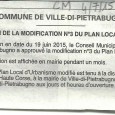 E Ville di Petrabugnu. Modification PLU. Le 4 juillet 2015.