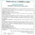 Bonifaziu. Rejet des eaux usées. Du 13 octobre au 26 novembre 2015.