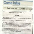 U Castellu di Rustinu. Modification carte communale. Du 27 novembre au 27 décembre 2015.