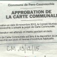 Pero Casevecchie. Carte communale. Du 19 décembre au 19 janvier 1016.