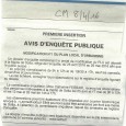Sotta.Modification PLU. Du 25 avril au  25 mai 2016.