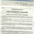 Sotta.Modification PLU. Du 25 avril au  25 mai 2016.