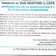 San Martino di Lota. Modification PLU. Le 11 avril 2016.